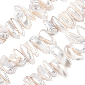 Жемчужные бусины с гальваническим покрытием, самородки