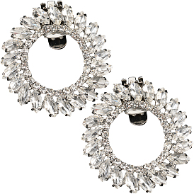 2шт. латунные зажимы для пряжек для обуви, украшение обуви из кристаллов со стразами