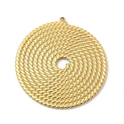 Ручная полировка 304 подвески из нержавеющей стали, плоский круглый шарм