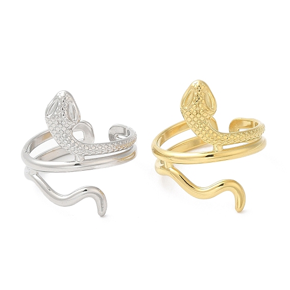 304 кольцо-манжета в виде змеи из нержавеющей стали для женщин