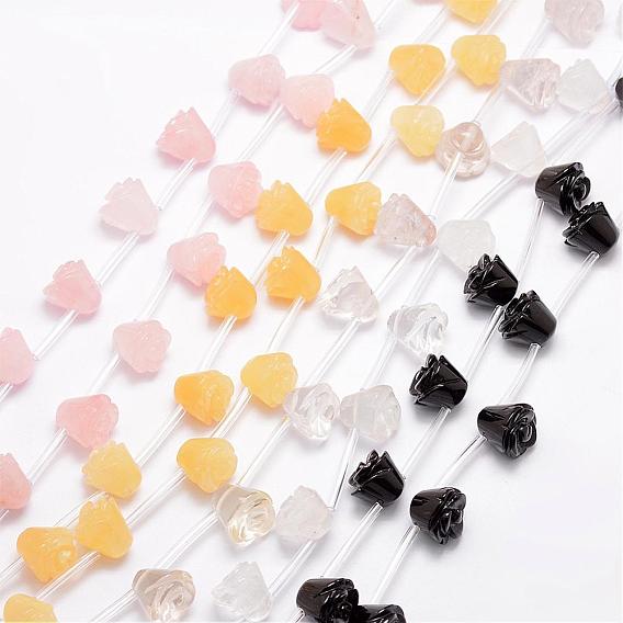 Gemstone Scattered Beads, Rose, Mixed Style