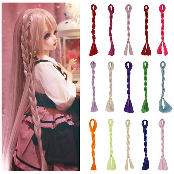 Волосы парика куклы волокна высокой температуры, для девочек своими руками bjd makings аксессуары