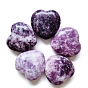 Natural Lepidolite Display Decorations, Home Decoration Supplies, Heart
