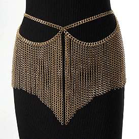 Сплав панцирная цепь кисточка талия живот цепочка юбки для женщин