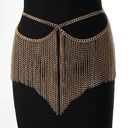 Сплав панцирная цепь кисточка талия живот цепочка юбки для женщин