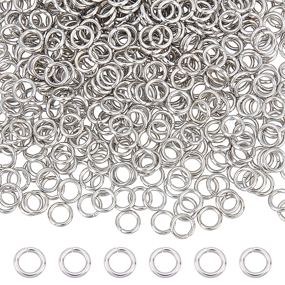 1000Pcs 304 Stainless Steel Open Jump Rings