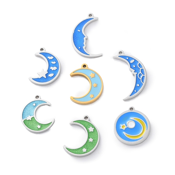 304 из нержавеющей стали шармы эмали, лунное очарование