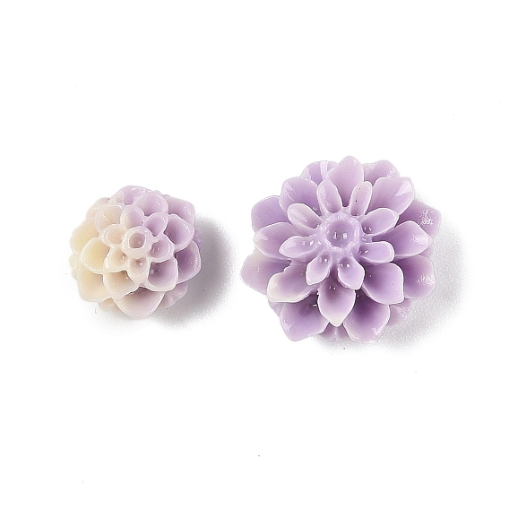 Синтетические бусины, окрашенные в ракушки, цветок