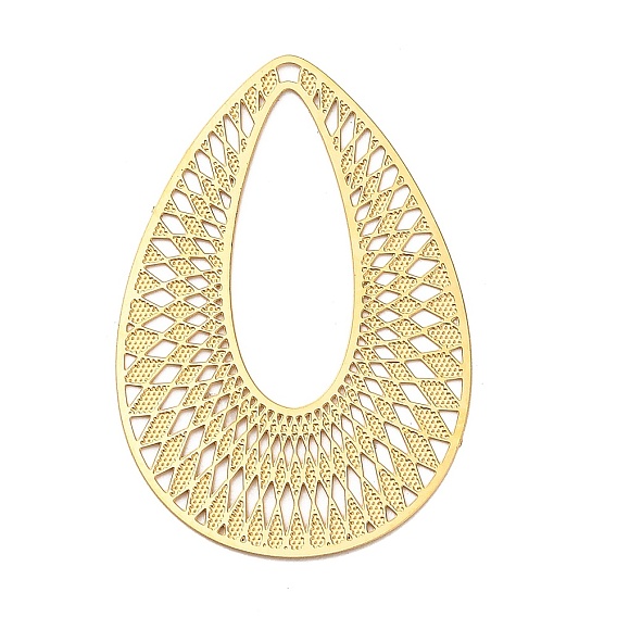 Ионное покрытие (ip) 201 кулон из нержавеющей стали, полый, очарование слезы