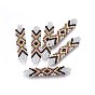 MIYUKI & TOHO Handmade Japanese Seed Beads Links, Loom Pattern, Shuttle Shape