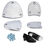 4 Protector de suela de zapatos de claqué de aluminio (unidades), Suela y talón antideslizantes, con 12 tornillos