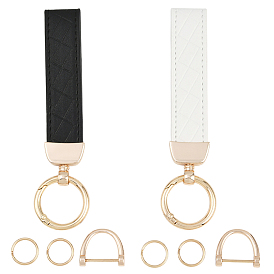 2 сумки 2 брелоки из цветного волокнистого сплава, с отверткой, золотой свет