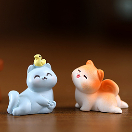 Cute Resin Cat Figurines, for Dollhouse, Home Display Decoration