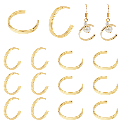 20шт. латунные ушные манжеты, с отверстием