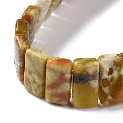 Natural Dragon Blood Jabe Beads Strands, Rectangle