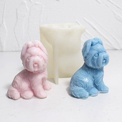 Dog Candle Silicone Molds, For Scented Candle Making