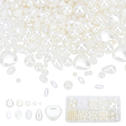 689шт 10 стиль имитация жемчуга акриловые бусины, разнообразные