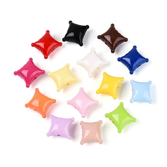 Непрозрачные акриловые бусины, подушка