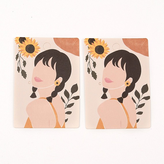 Euramerican Style Necklace Earrings Packaging Card, for Earring & Necklaces