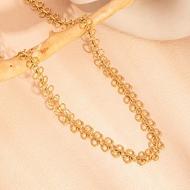 304 ожерелья из нержавеющей стали с цепочкой-бантом для женщин