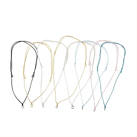 Изготовление регулируемого ожерелья из полиэфирного шнура, с 304 кольцами из нержавеющей стали