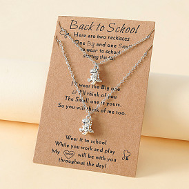Personalized Lucky Dinosaur Mother Daughter Necklace Set for Back to School Season