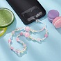 Acrylic Beaded Mobile Straps, Braided Nylon Thread Mobile Accessories Decoration