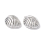 Alloy Spacer Beads, Long-Lasting Plated, Shell Shape