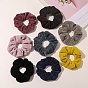 Solid Color Cloth Elastic Hair Accessories, for Girls or Women, Scrunchie/Scrunchy Hair Ties
