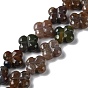 Natural Indian Agate Beads Strands, Flower