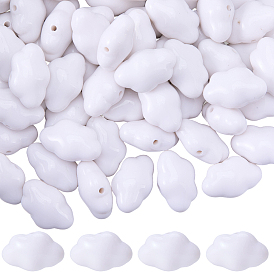60 непрозрачные акриловые бусины, облако