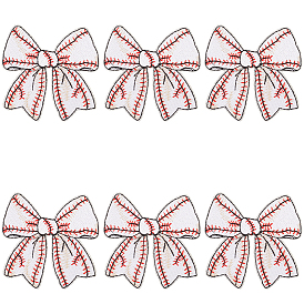 Полиэстеровые нитки для вышивки, пришивание/приутюживание заплаток, аппликации из ткани, бантом