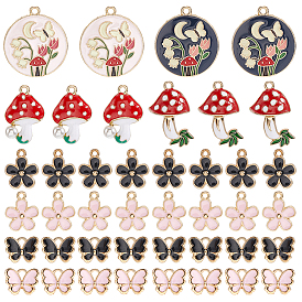 Подвески из эмали и сплава, разнообразные