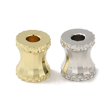 Rack Plating Brass Beads, Long-Lasting, Lead Free & Cadmium Free, Cloumn
