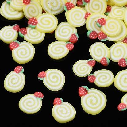 Handmade Polymer Clay Cabochons, Fashion Nail Art Decoration Accessories, Imitation Food, Cake