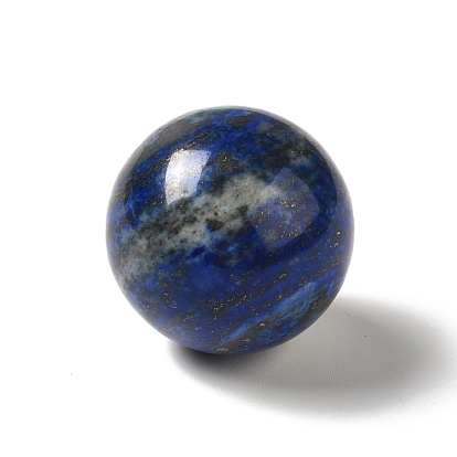 Natural Lapis Lazuli Beads, No Hole/Undrilled, Dyed, Round