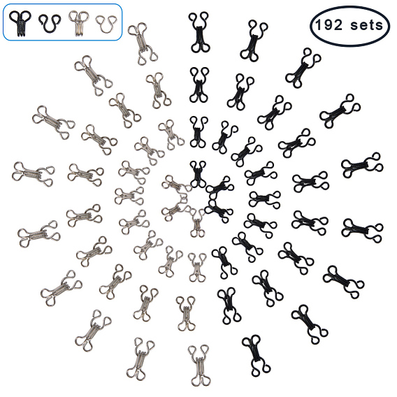 Iron Hook and Eye Fasteners, Dress Bra Collar Hook