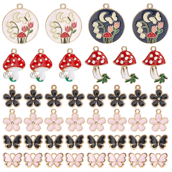 Подвески из эмали и сплава, разнообразные