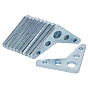 10Pcs Iron Mounting Bracket, Support Angle Bracket
