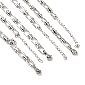 304 Stainless Steel Oval Links Necklace for Women