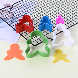 Christmas Themed Plastic Plastic Cookie Cutters, Cookies Moulds, DIY Biscuit Baking Tool, Gingerbread Man