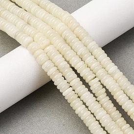 Натуральный белый опал африканские бусы пряди, рондель