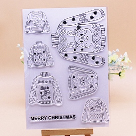 Sweater Silicone Stamps, for DIY Scrapbooking, Photo Album Decorative, Cards Making