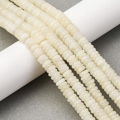 Натуральный белый опал африканские бусы пряди, рондель