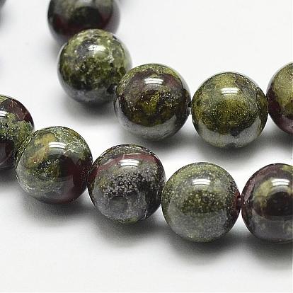 Natural Dragon Blood Beads Strands, Round