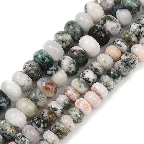 Натурального дерева агат бисер нитей, рондель