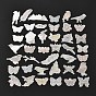 40Pcs Paper Adhesive Stickers Set, Bird & Butterfly & Feather & Branch Pattern, for DIY Scrapbook