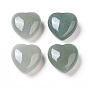 Natural Green Aventurine Heart Love Stone, Pocket Palm Stone for Reiki Balancing
