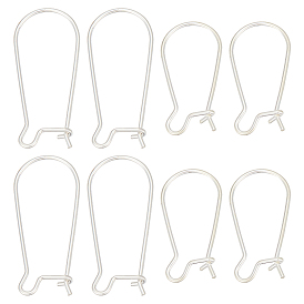 8 шт. 2 стили 925 серьги-кольца из стерлингового серебра