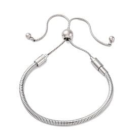 201 браслеты-слайдеры из нержавеющей стали со змеиной цепочкой для женщин